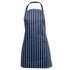 House of Uniforms The Bib Apron with Pocket | Adults Jbs Wear Navy/White