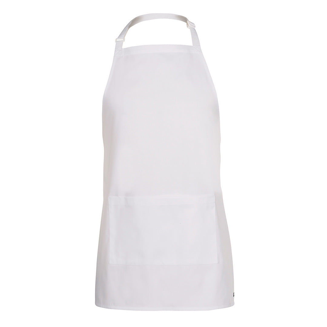 House of Uniforms The Bib Apron with Pocket | Adults Jbs Wear White
