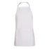 House of Uniforms The Bib Apron with Pocket | Adults Jbs Wear White