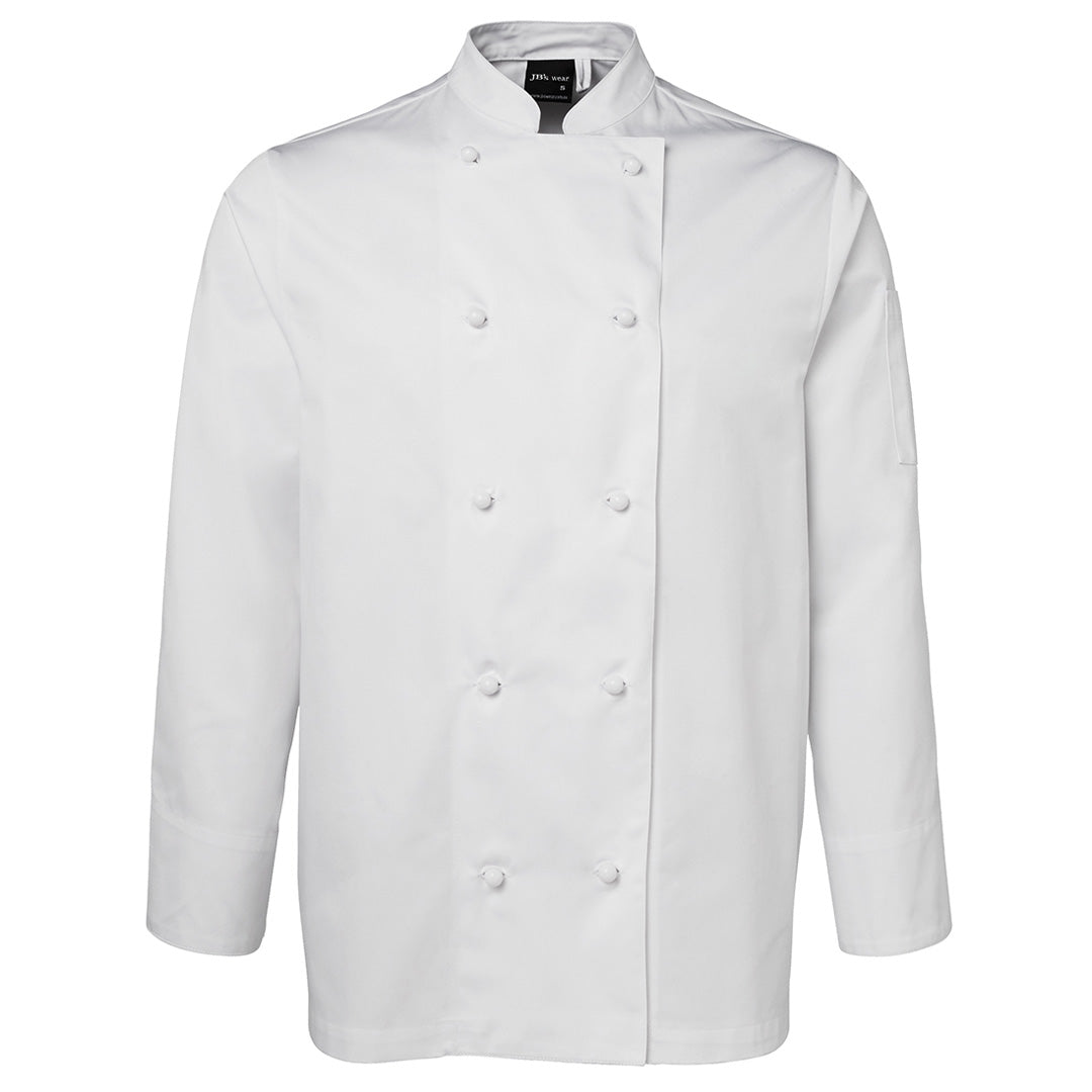 House of Uniforms The Classic Chef Jacket | Adults | Short & Long Sleeve Jbs Wear White