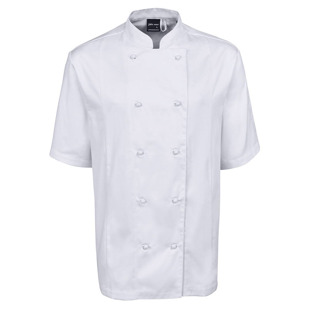 House of Uniforms The Vented Chef Jacket | Adults | Short Sleeve Jbs Wear White
