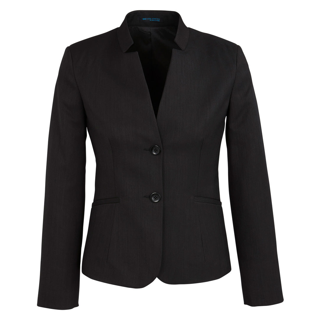 The Cool Stretch Reverse Lapel Jacket | Ladies | Black