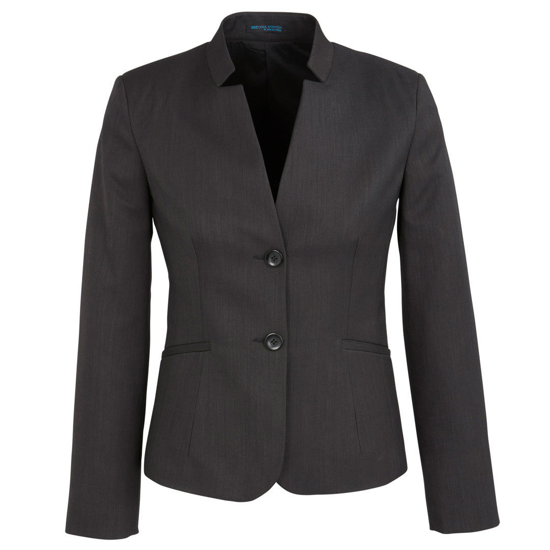 The Cool Stretch Reverse Lapel Jacket | Ladies | Charcoal