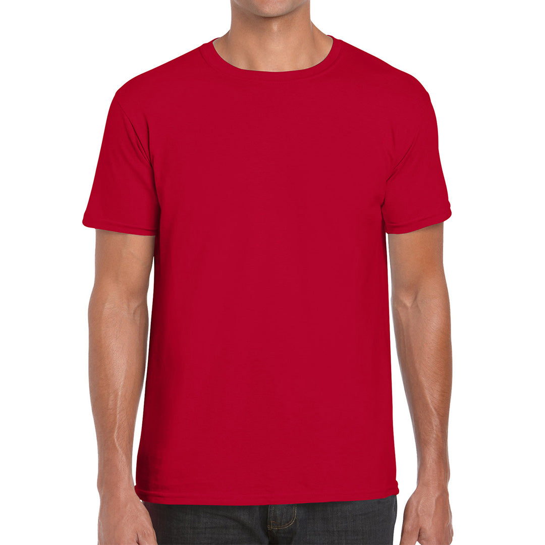 House of Uniforms The Softstyle Crew Neck Tee | Adults Gildan Cherry