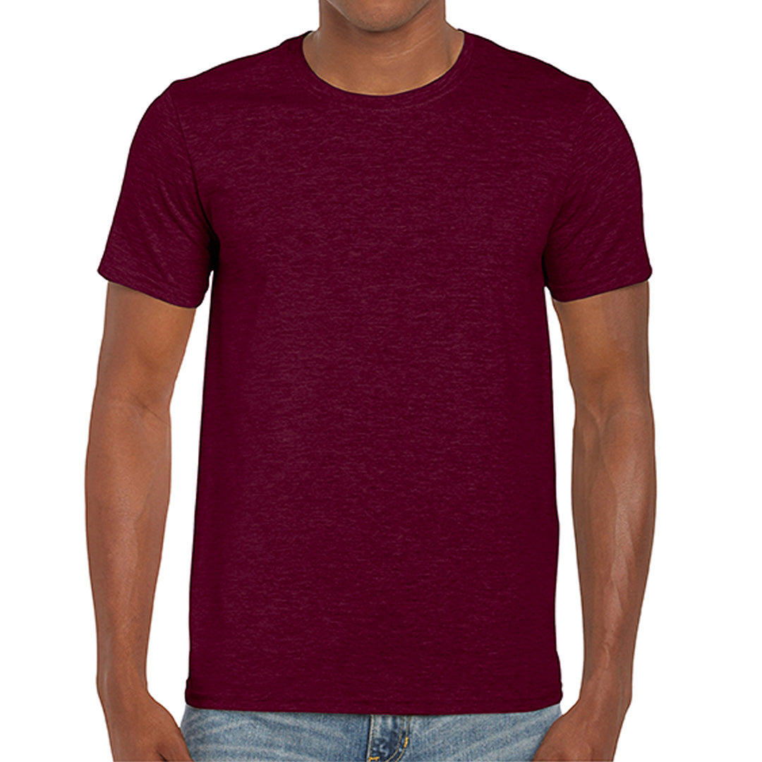 House of Uniforms The Softstyle Crew Neck Tee | C2 | Adults Gildan Maroon