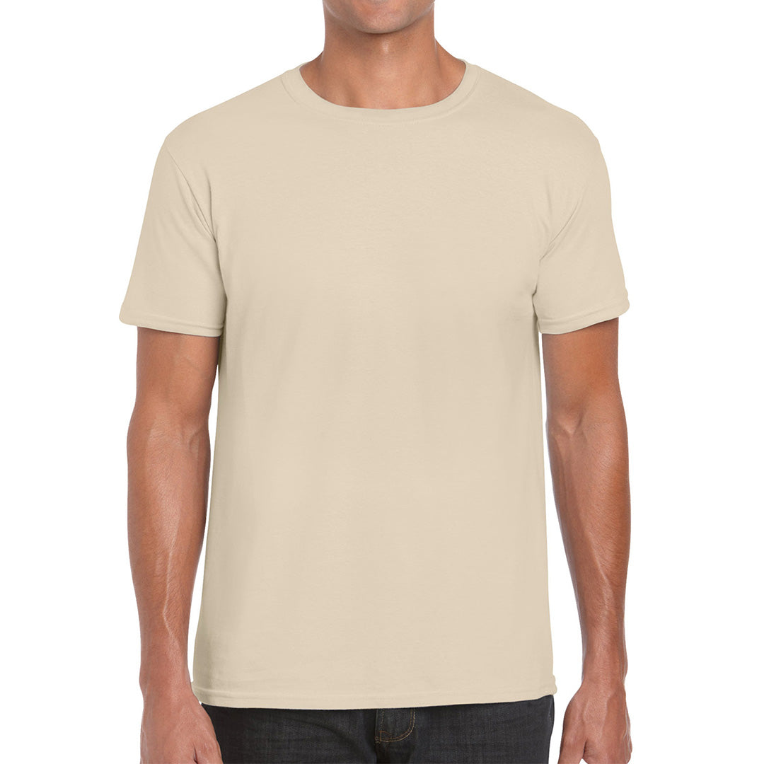 House of Uniforms The Softstyle Crew Neck Tee | Adults Gildan Sand