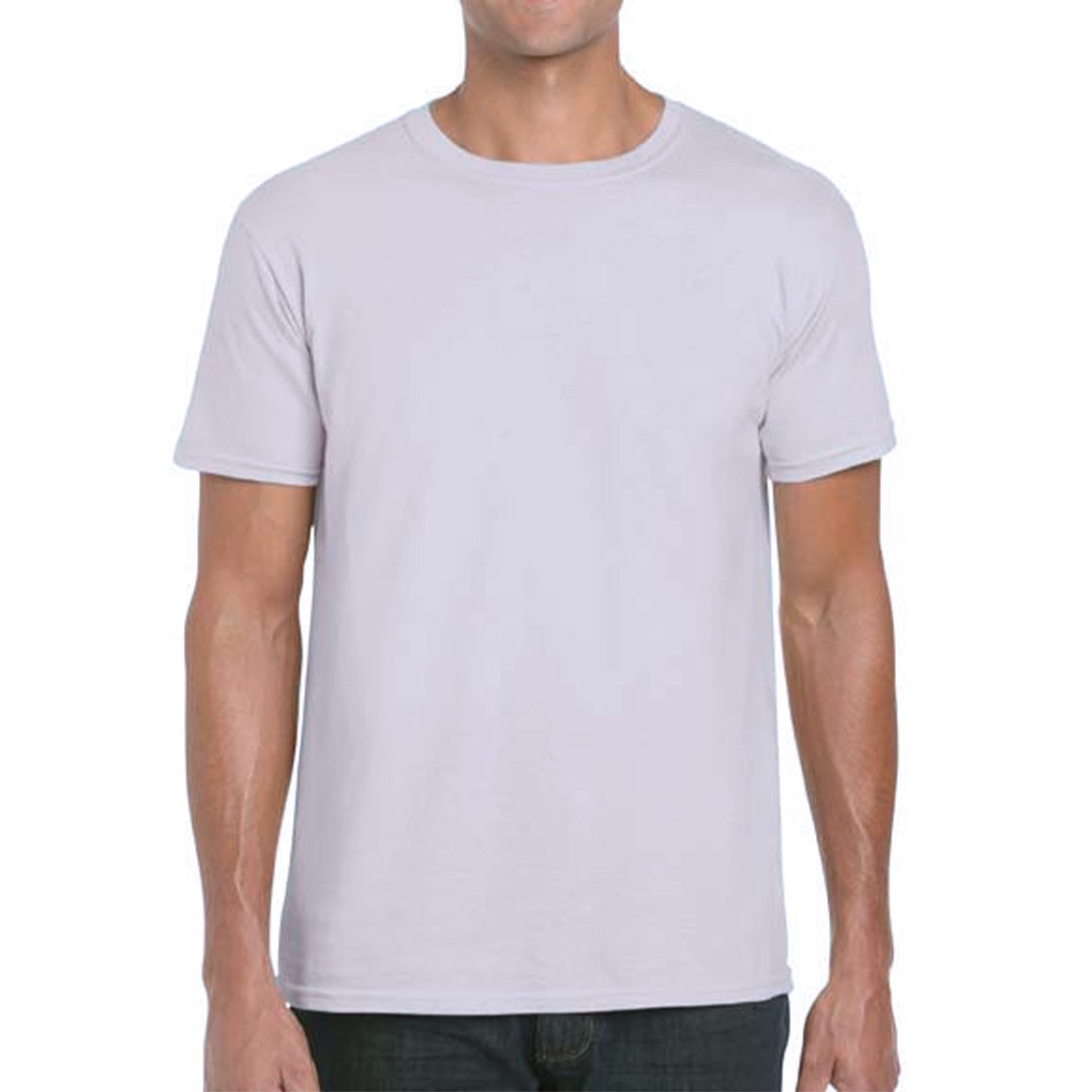 House of Uniforms The Softstyle Crew Neck Tee | Adults Gildan Ice Grey