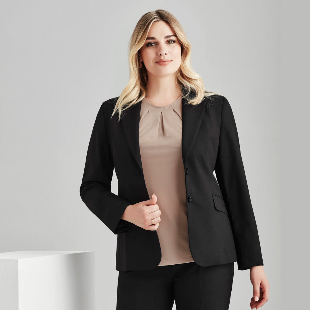 The Cool Wool 2 Button Jacket | Ladies | Mid Length