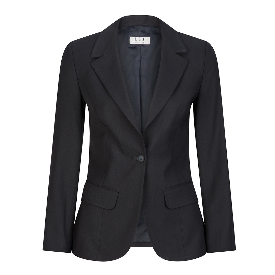House of Uniforms The Single Button Jacket | Micro Fibre | Ladies LSJ Collection Navy