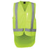 House of Uniforms The Hi Vis Drop Tail H Pattern Day Night Vest | Adults Jbs Wear Flouro Lime
