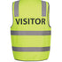 House of Uniforms The Hi Vis Printed Vest | Day Night Jbs Wear Flouro Lime