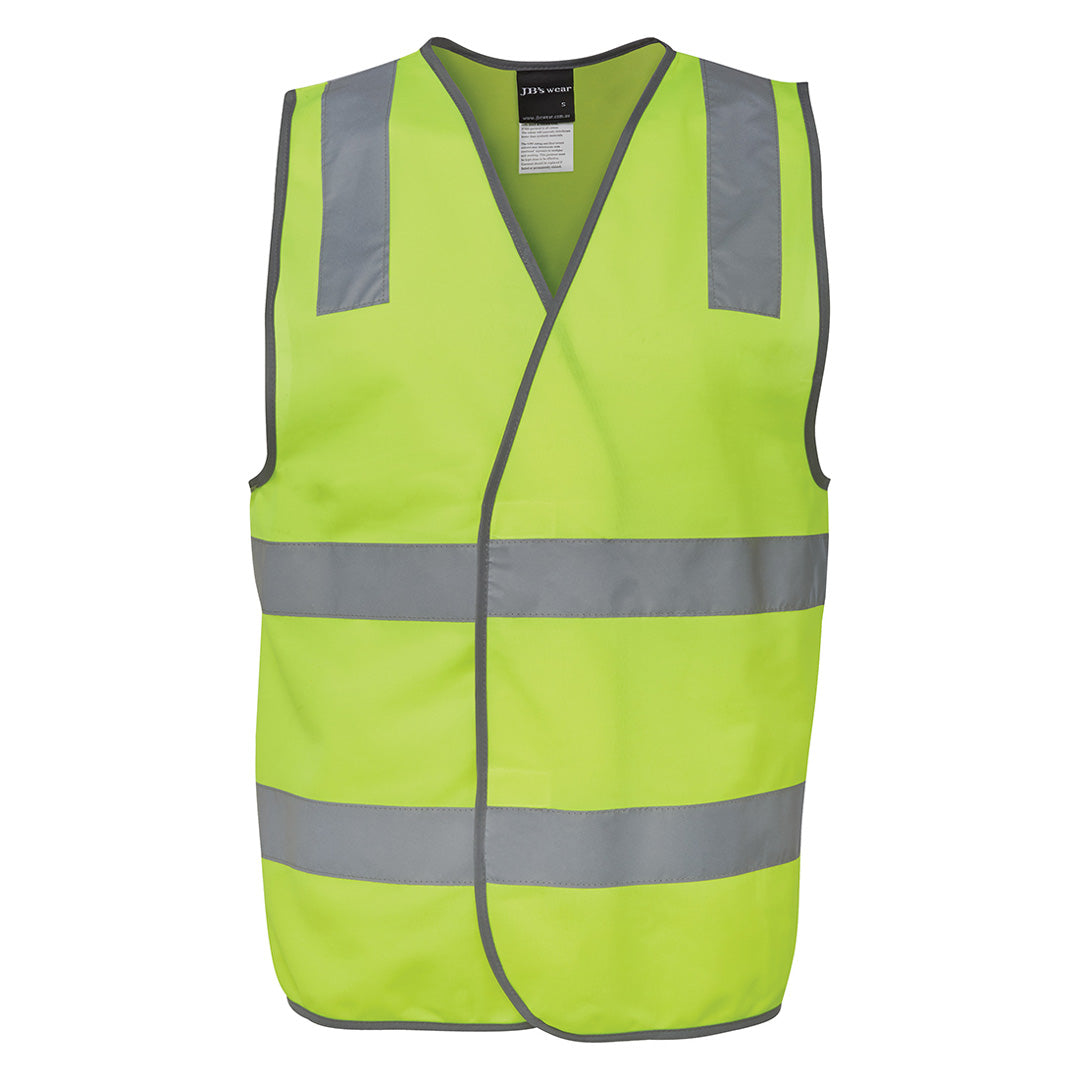 House of Uniforms The Hi Vis Day / Night Safety Vest with Velcro | Adults Jbs Wear Flouro Lime