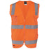 House of Uniforms The Hi Vis Day / Night Zip Safety Vest | Adults Jbs Wear Orange