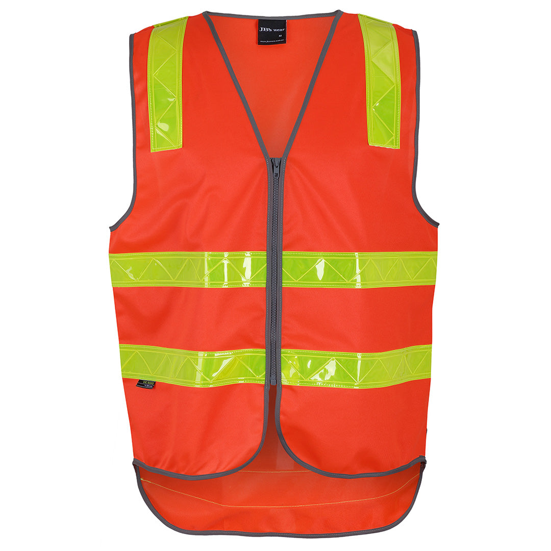 House of Uniforms The Vic Roads Day Night Zip Safety Vest | Adults Jbs Wear Orange