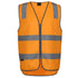 House of Uniforms The Hi Vis Day / Night Aust. Rail Zip Safety Vest | Unisex Jbs Wear Orange