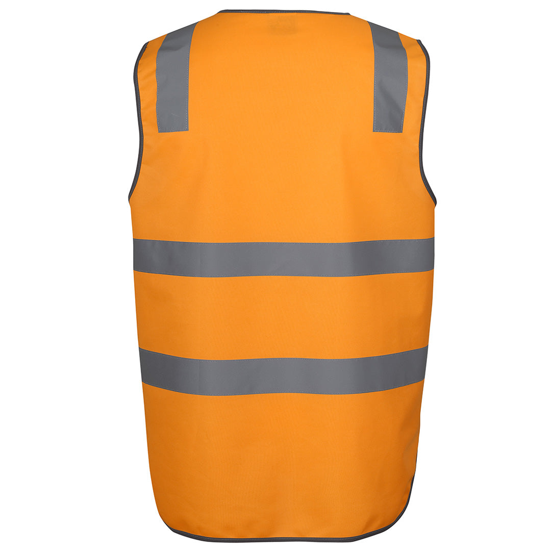House of Uniforms The Hi Vis Day / Night Aust. Rail Zip Safety Vest | Unisex Jbs Wear 