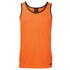House of Uniforms The Hi Vis Contrast Singlet | Adults Jbs Wear Orange/Navy
