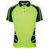 House of Uniforms The Hi Vis Spider Polo | Short Sleeve | Adults Jbs Wear Lime/Navy