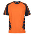House of Uniforms The Hi Vis Spider Tee | Short Sleeve | Adults Jbs Wear Orange/Navy
