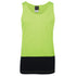 House of Uniforms The Hi Vis Traditional Singlet | Adults Jbs Wear Lime/Navy
