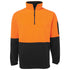 House of Uniforms The Classic Hi Vis Polar Fleece Jumper | Adults Jbs Wear Orange/Black