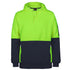 House of Uniforms The Hi Vis 330g Pull Over Hoodie | Adults Jbs Wear Lime/Navy