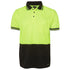 House of Uniforms The Traditional Hi Vis Polo | Short Sleeve | Adults Jbs Wear Lime/Black