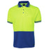 House of Uniforms The Traditional Hi Vis Polo | Short Sleeve | Adults Jbs Wear Lime/Royal