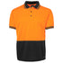 House of Uniforms The Traditional Hi Vis Polo | Short Sleeve | Adults Jbs Wear Orange/Black