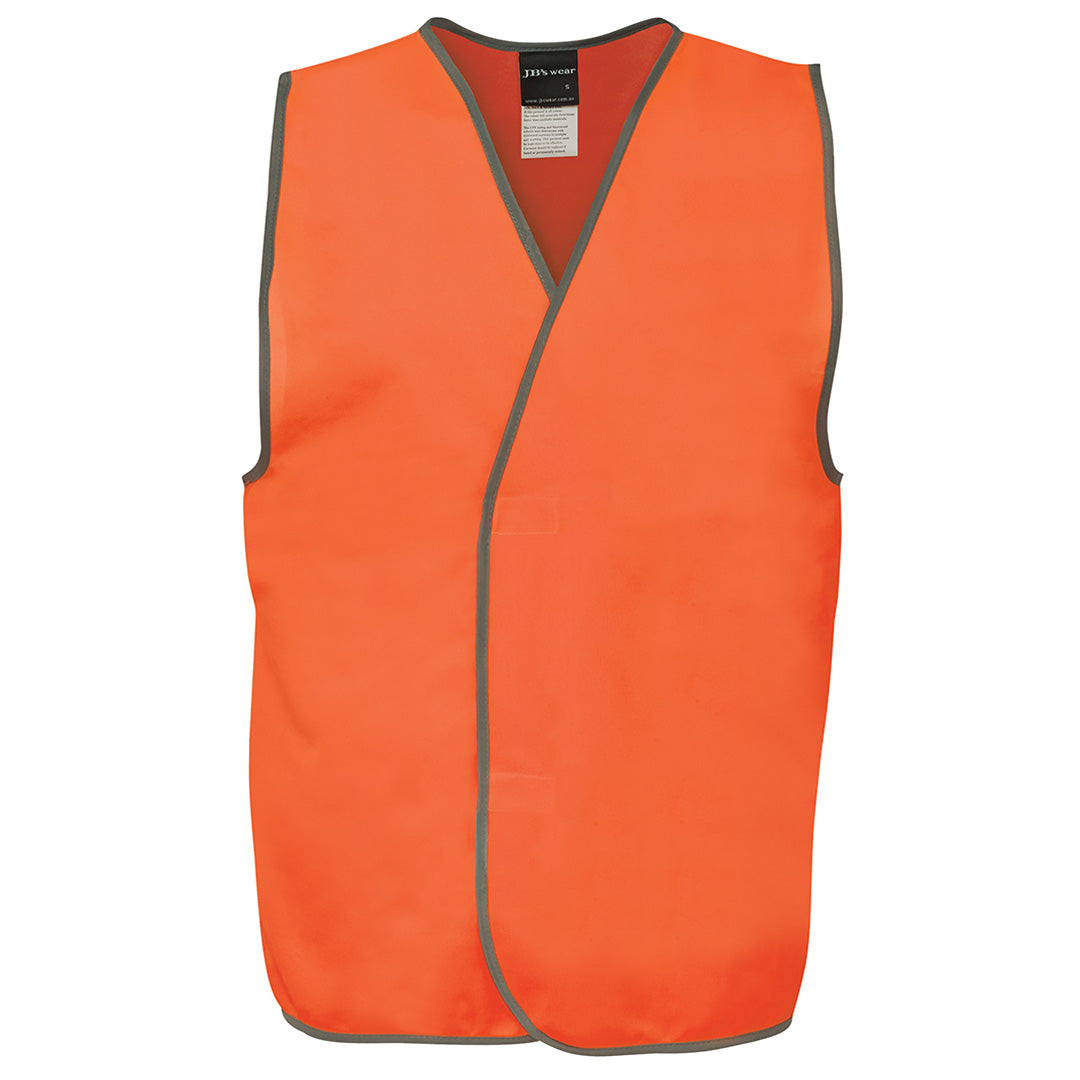 House of Uniforms The Hi Vis Safety Vest with Velcro | Day | Adults Jbs Wear Orange
