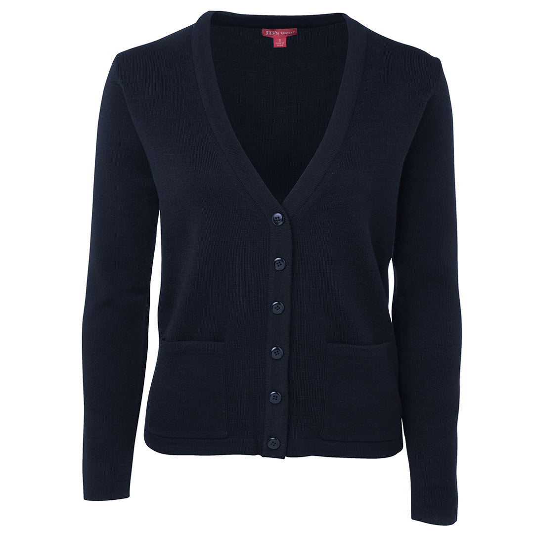House of Uniforms The V Neck Knitted Cardigan | Ladies Jbs Wear Navy