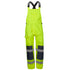 House of Uniforms The Waterproof Hi Vis Bib and Brace Overall | Adults Jbs Wear Flouro Lime