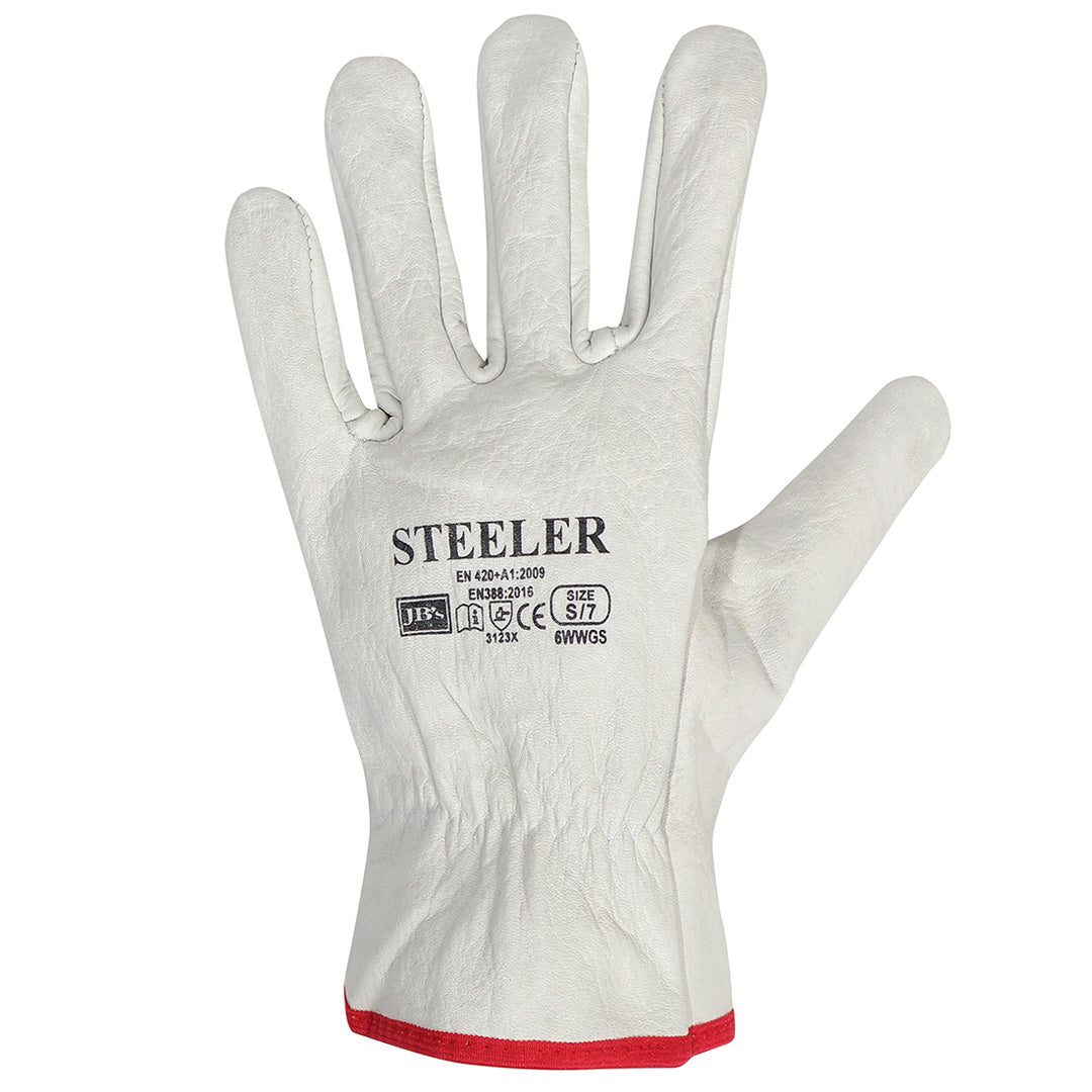 House of Uniforms The Steeler Rigger Glove | Adults | 12 Pack Jbs Wear Natural
