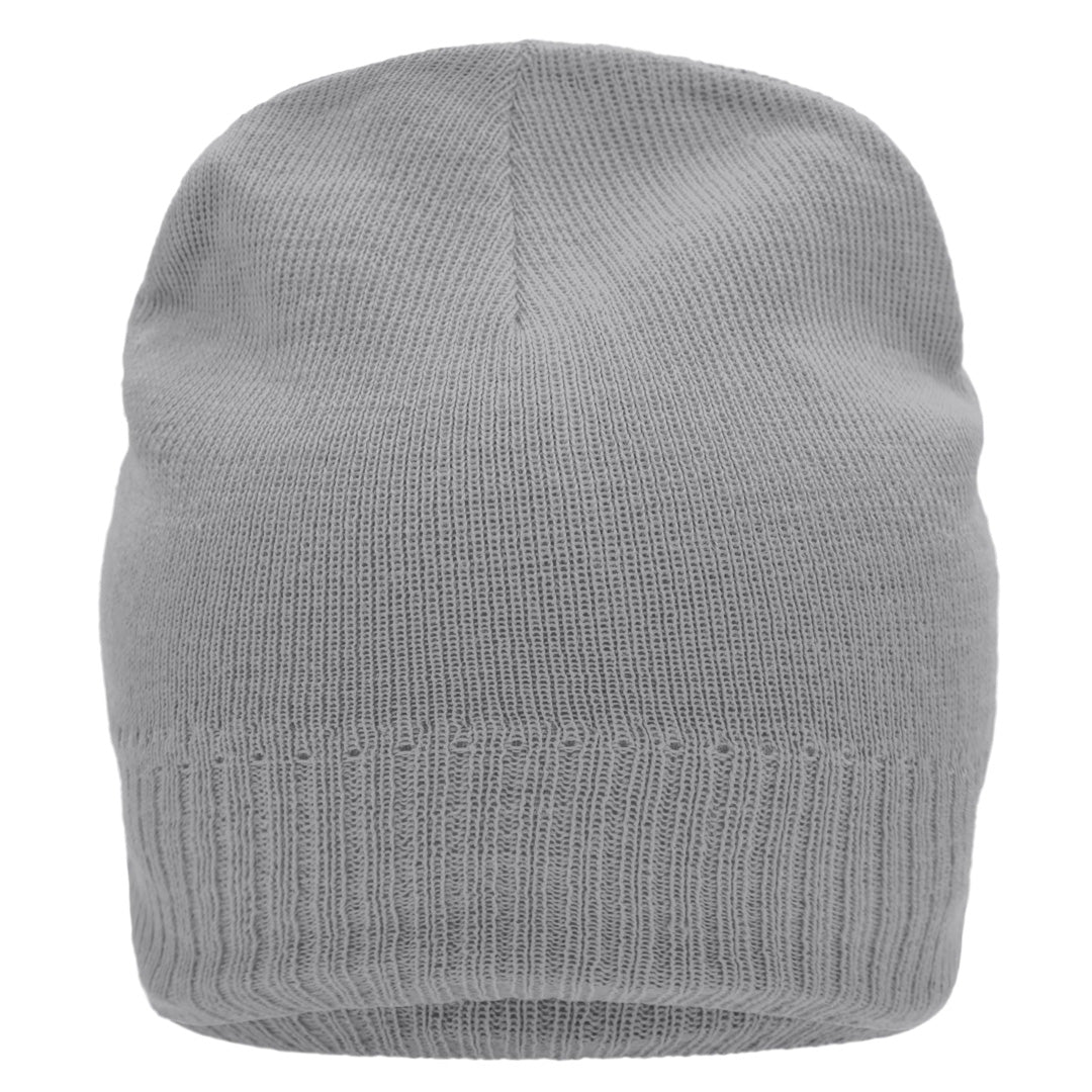 House of Uniforms The Knitted Beanie with Fleece | Unisex Myrtle Beach Grey Marle