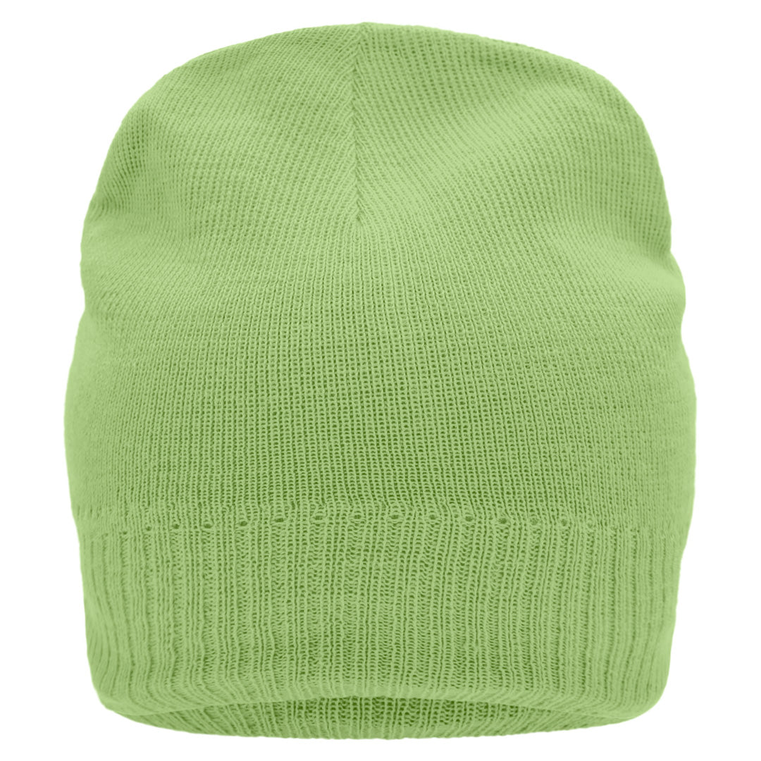 House of Uniforms The Knitted Beanie with Fleece | Unisex Myrtle Beach Lime