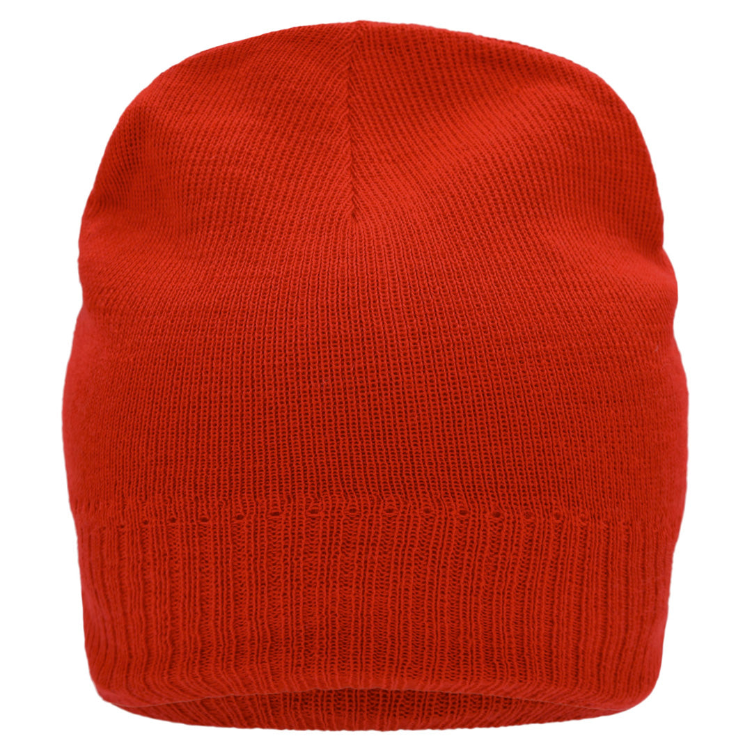 House of Uniforms The Knitted Beanie with Fleece | Unisex Myrtle Beach Red