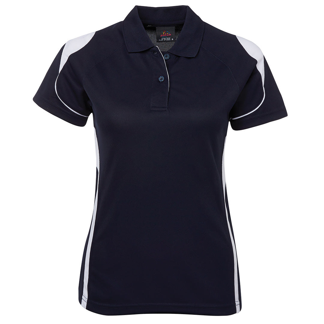 House of Uniforms The Bell Polo | Ladies | Short Sleeve Jbs Wear Navy/White