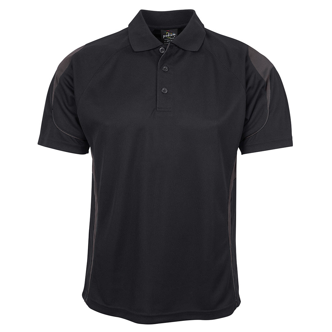 The Bell Polo | Mens | Short Sleeve | Black/Charcoal