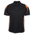 House of Uniforms The Bell Polo | Adults | Short Sleeve | Black Base Jbs Wear Black/Orange