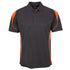 House of Uniforms The Bell Polo | Mens | Short Sleeve Jbs Wear Charcoal/Orange