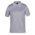 House of Uniforms The Jacquard Contrast Polo | Short Sleeve | Adults Jbs Wear Light Grey/White