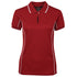 House of Uniforms The Piping Polo | Short Sleeve | Bright Base | Ladies Jbs Wear Red/White