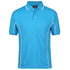House of Uniforms The Piping Polo | Short Sleeve | Bright Base | Adults Jbs Wear Aqua/White