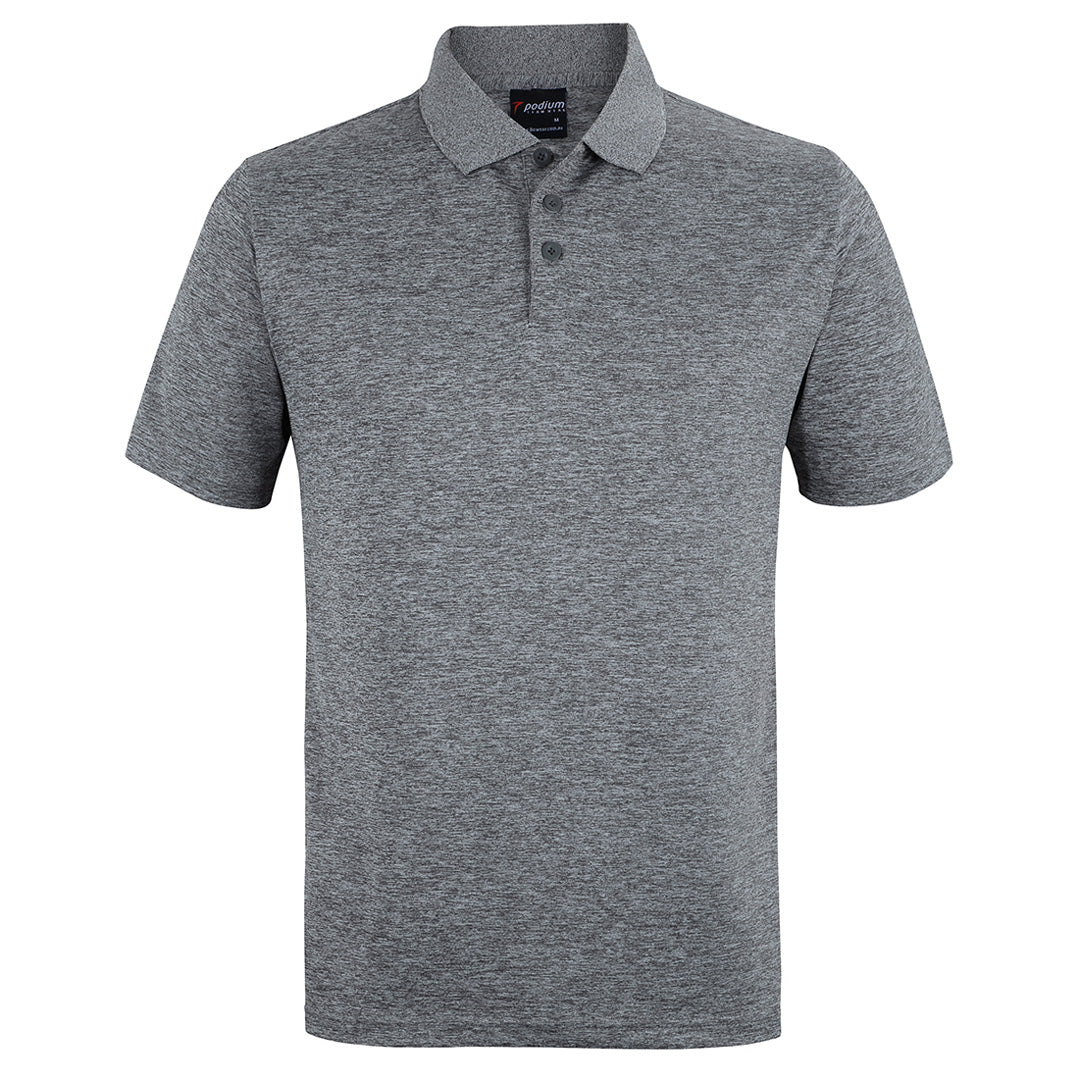 House of Uniforms The Cation Polo | Short Sleeve | Adults Jbs Wear Grey Marle