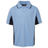 House of Uniforms The Contrast Poly Polo | Short Sleeve | Kids Jbs Wear Light Blue/Navy