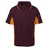House of Uniforms The Contrast Poly Polo | Short Sleeve | Kids Jbs Wear Maroon/Gold