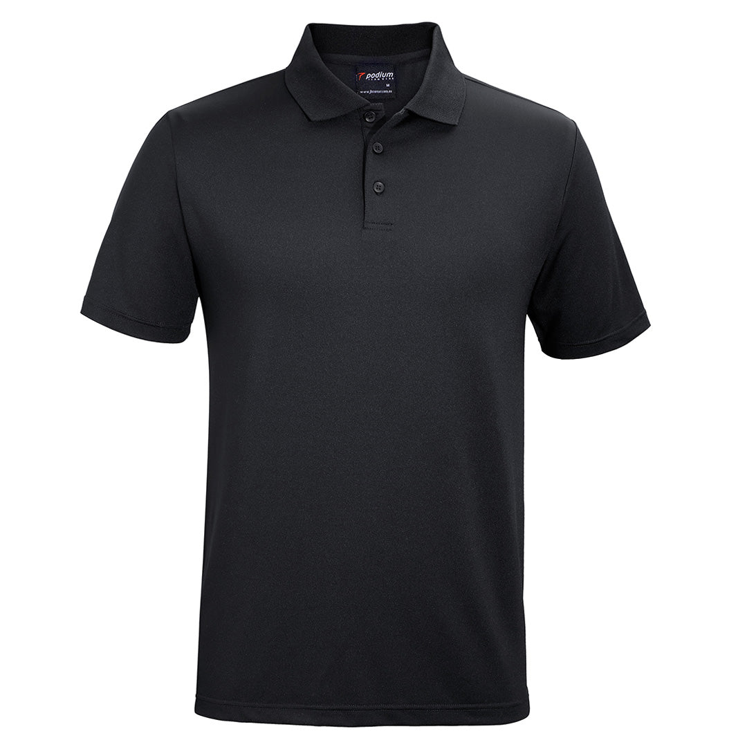 House of Uniforms The Podium Stretch Polo | Short Sleeve | Adults Jbs Wear Black