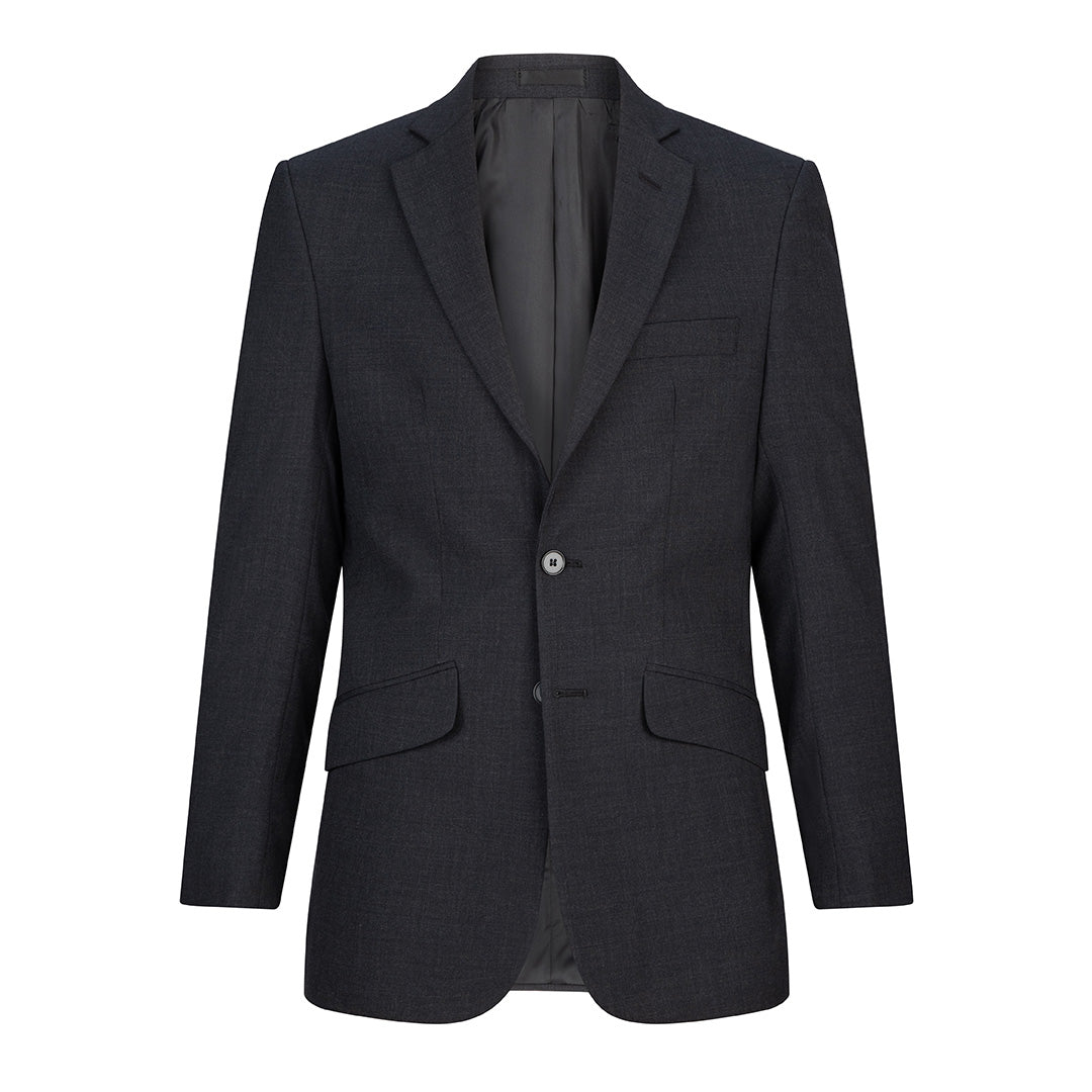 House of Uniforms The 2 Button Slim Cut Suit Jacket | Wool | Mens LSJ Collection Charcoal