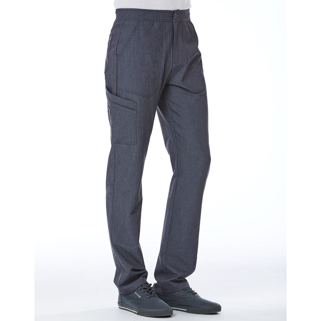 House of Uniforms The Matrix Pro Contrast Piping Cargo Scrub Pant | Mens Maevn Grey Marle