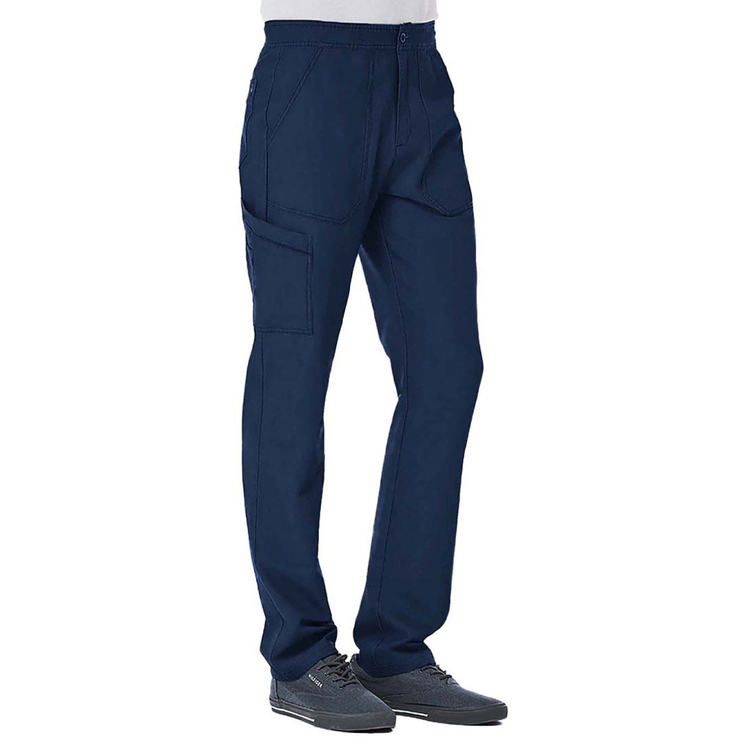 House of Uniforms The Matrix Pro Contrast Piping Cargo Scrub Pant | Mens Maevn Navy